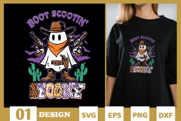 Boot Scootin Spooky Western Ghost SVG Review