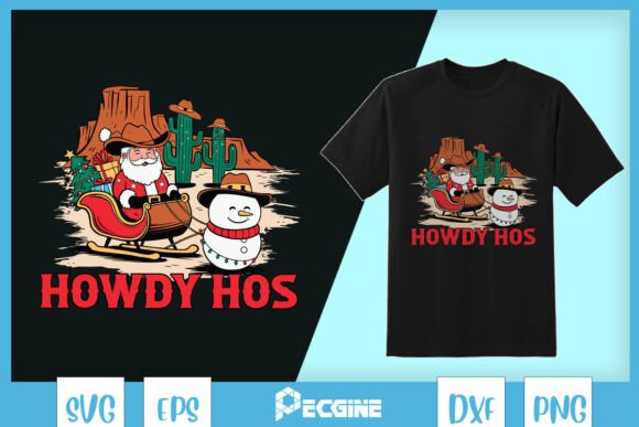 Christmas Howdy Hos Cowboy Santa SVG Review for Real Projects