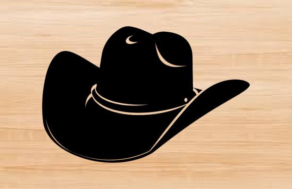Cowboy Hat SVG Clipart Silhouette Review