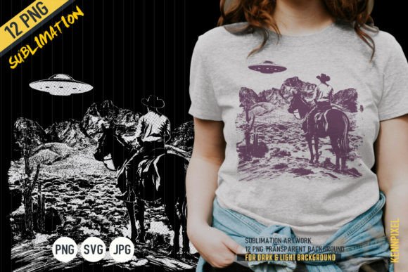 Cowboy UFO Western Shirt SVG PNG: A Designer’s Practical Take