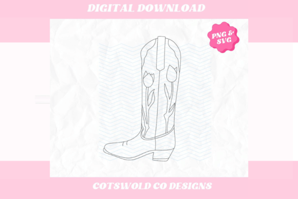 Cowgirl Boots Western Clipart SVG PNG: A Design Review for Real Embroidery Projects