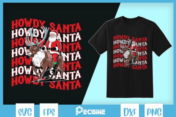 Howdy Cowboy Santa Western Christmas SVG Review