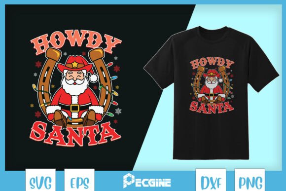 Howdy Santa Cowboy Christmas SVG Review: A Festive Embroidery Design