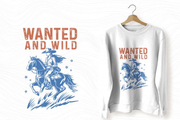 Vintage Western Cowgirl SVG: A Wanted Design for Embroidery Projects