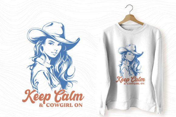 Vintage Western Cowgirl SVG Keep Calm