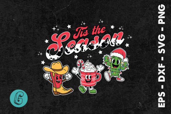 Xmas Tis the Season Western Retro SVG Review